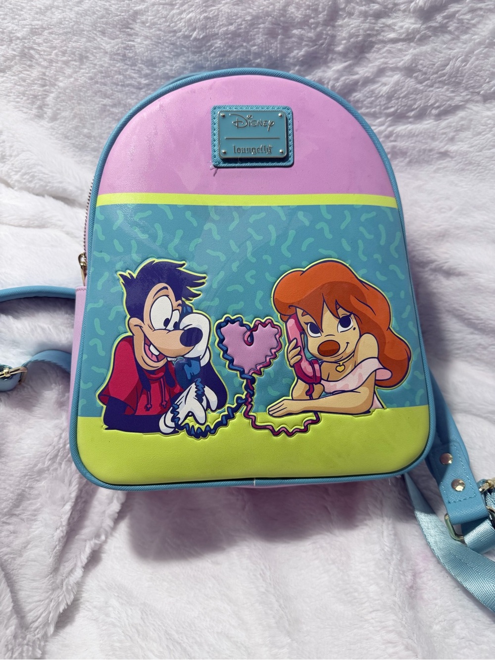 Disney Max and Roxanne Loungefly Mini Backpack – Like New!